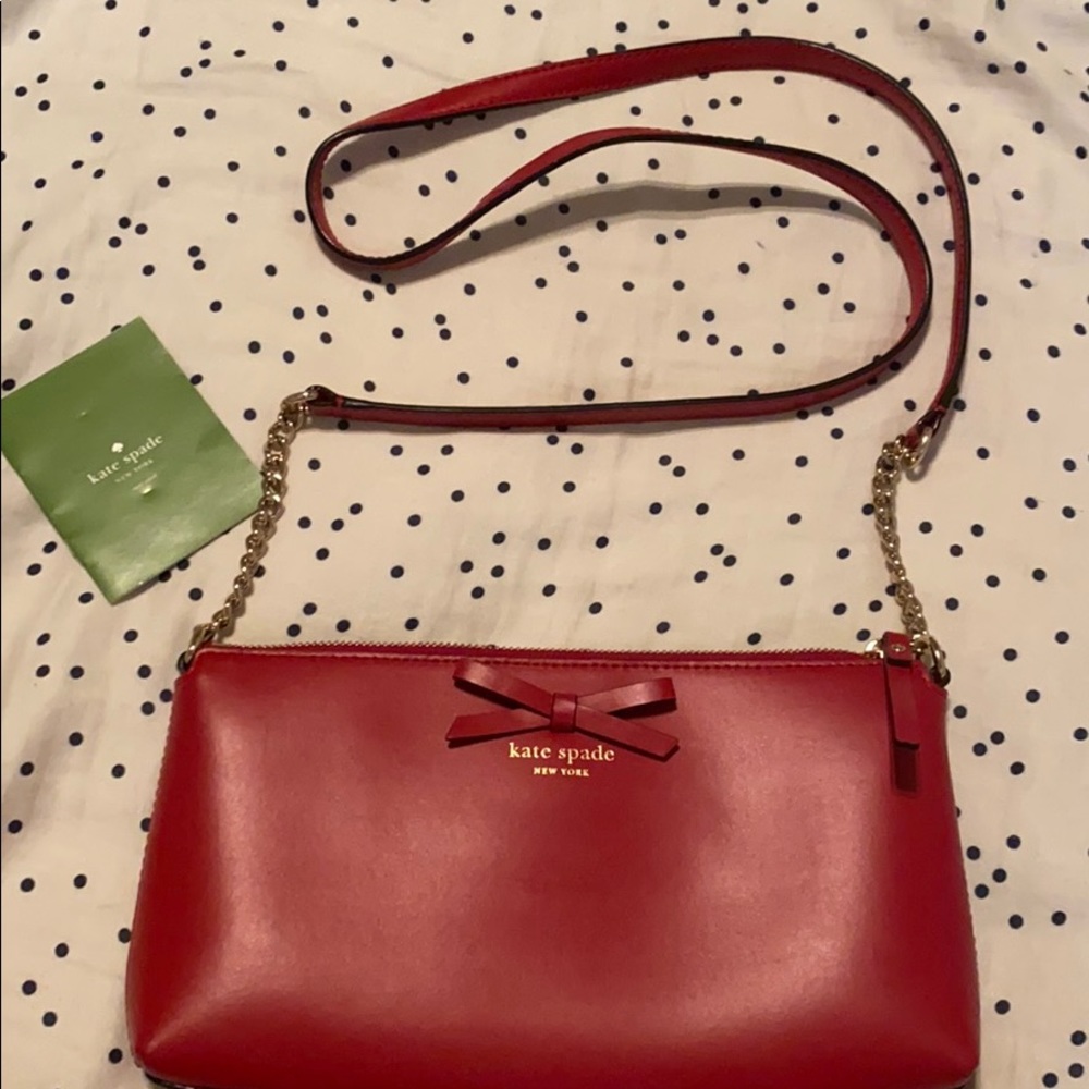 Kate spade cross body long strap purse